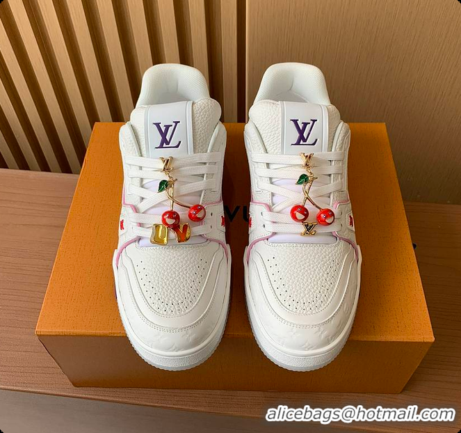 Stylish Louis Vuitton LV Trainer line Purple 60701002