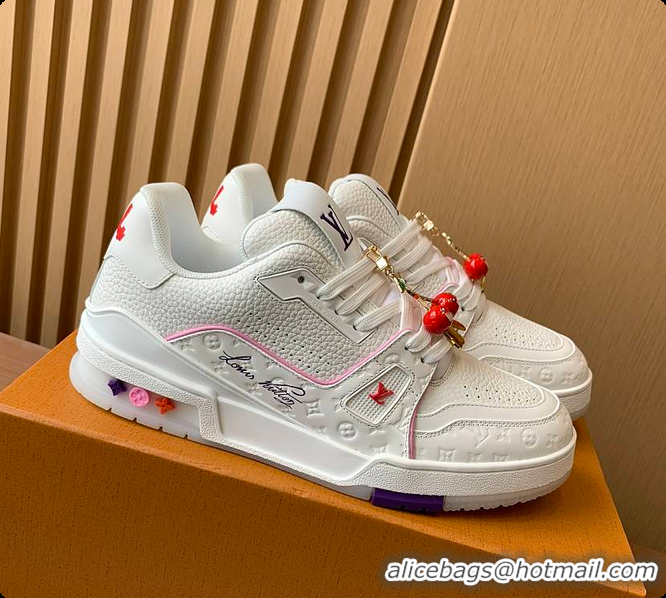 Stylish Louis Vuitton LV Trainer line Purple 60701002
