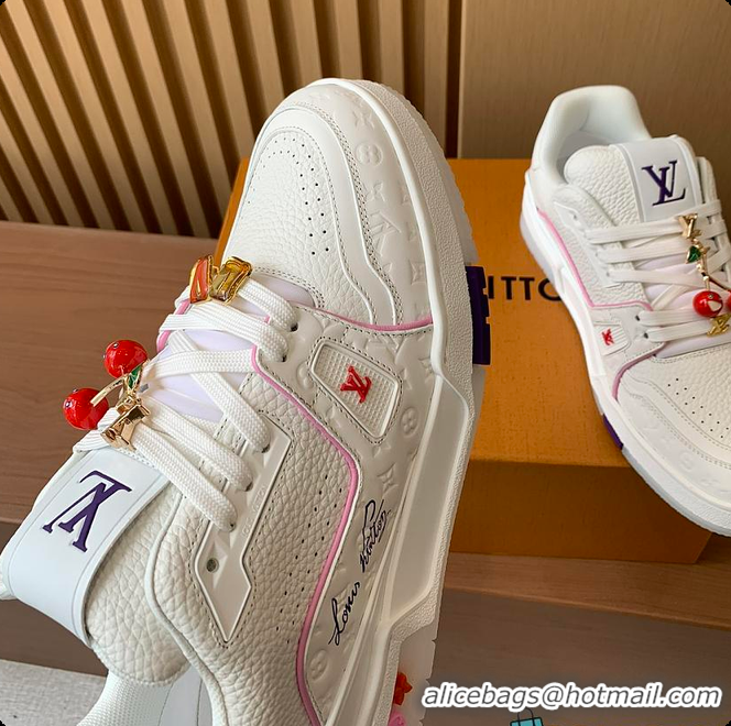 Stylish Louis Vuitton LV Trainer line Purple 60701002