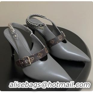 Buy Luxury Louis Vuitton LV Vibe Slingback Pump Gray 60701003