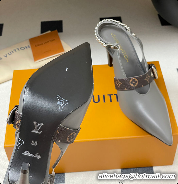 Buy Luxury Louis Vuitton LV Vibe Slingback Pump Gray 60701003