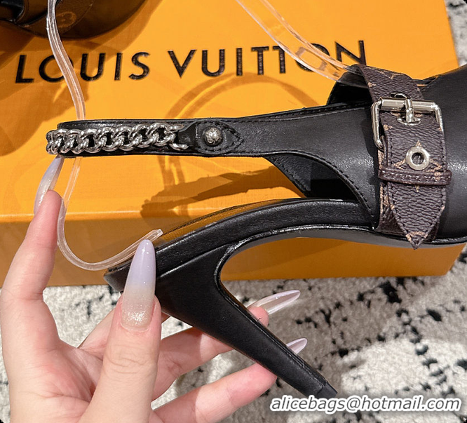 Popular Style Louis Vuitton LV Vibe Slingback Pump Black 60701004