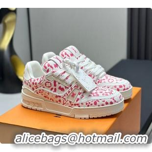 Best Product Louis Vuitton LV Trainer Sneaker Rose 60701007