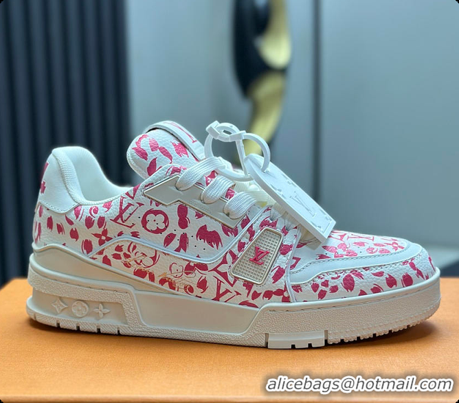 Best Product Louis Vuitton LV Trainer Sneaker Rose 60701007