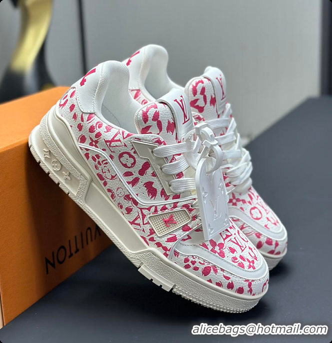 Best Product Louis Vuitton LV Trainer Sneaker Rose 60701007