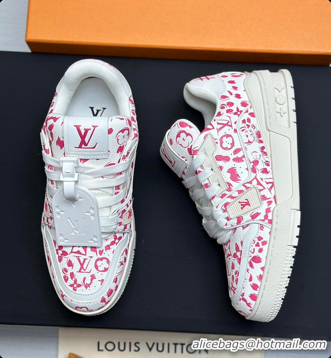 Best Product Louis Vuitton LV Trainer Sneaker Rose 60701007