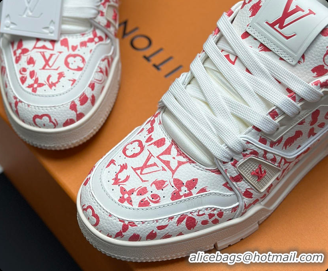 Best Product Louis Vuitton LV Trainer Sneaker Rose 60701007