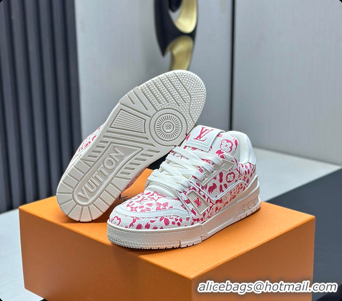 Best Product Louis Vuitton LV Trainer Sneaker Rose 60701007