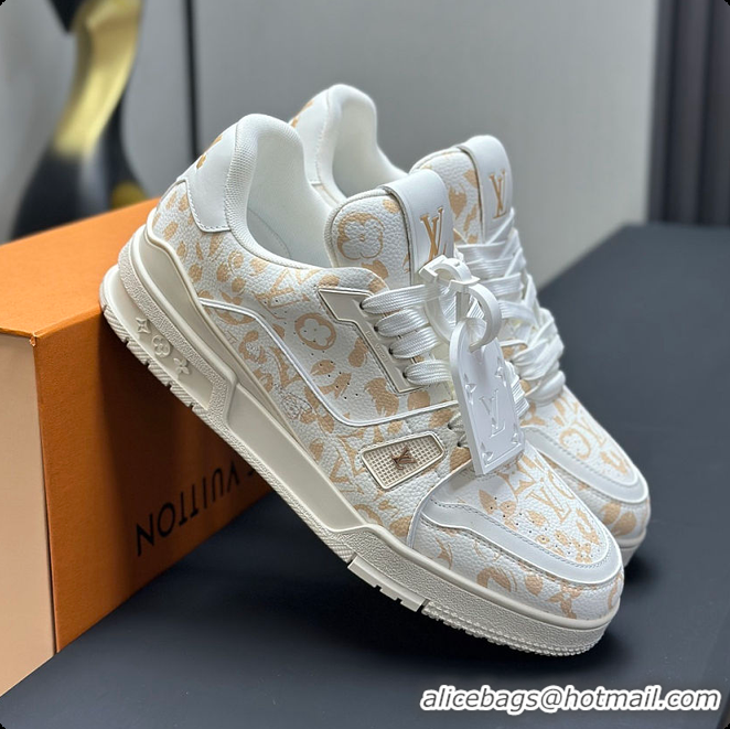 Low Cost Louis Vuitton LV Trainer Sneaker Beige 60701008