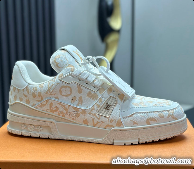 Low Cost Louis Vuitton LV Trainer Sneaker Beige 60701008