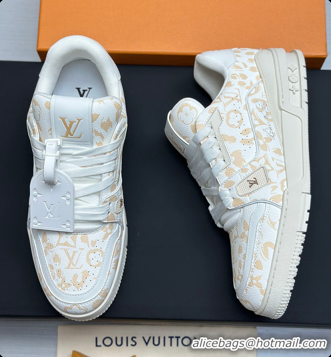 Low Cost Louis Vuitton LV Trainer Sneaker Beige 60701008