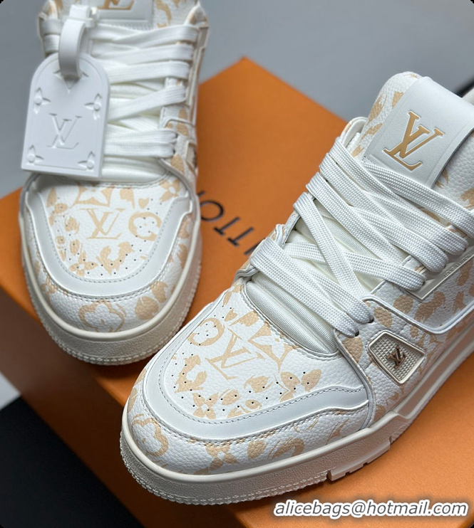 Low Cost Louis Vuitton LV Trainer Sneaker Beige 60701008