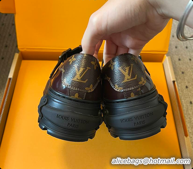Most Popular Louis Vuitton LV Squad Mary Jane Burgundy 60701009
