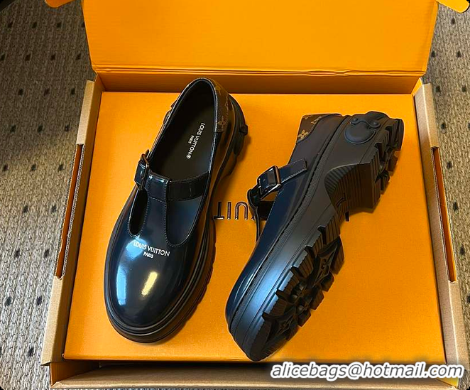 Buy Discount Louis Vuitton LV Squad Mary Jane Black 60701009
