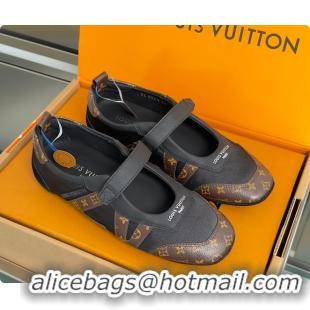 Pretty Style Louis Vuitton LV Sneakerina Mary Jane Black 60701010