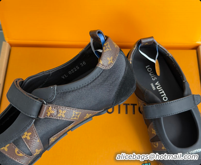 Pretty Style Louis Vuitton LV Sneakerina Mary Jane Black 60701010