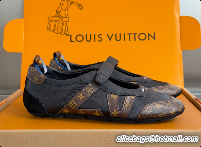 Pretty Style Louis Vuitton LV Sneakerina Mary Jane Black 60701010