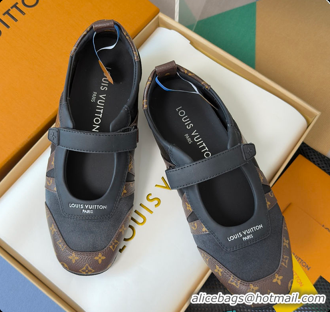 Pretty Style Louis Vuitton LV Sneakerina Mary Jane Black 60701010