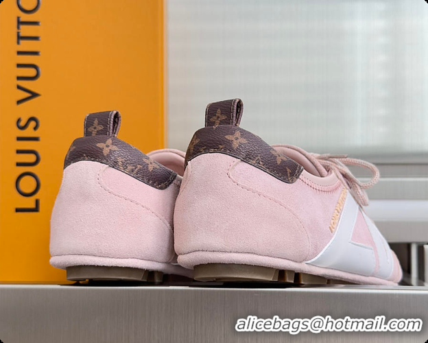 Good Product Louis Vuitton LV Sneakerina Pink Suede 60701010