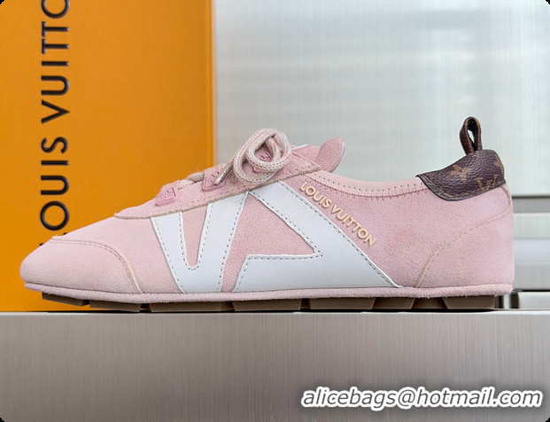 Good Product Louis Vuitton LV Sneakerina Pink Suede 60701010