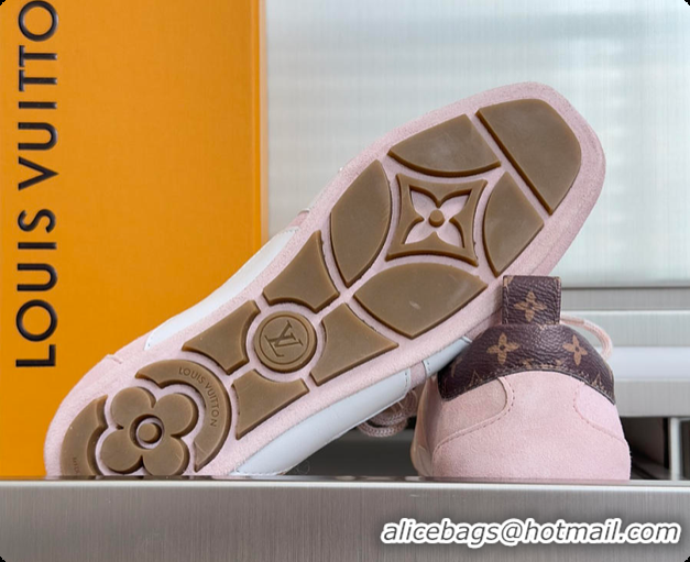 Good Product Louis Vuitton LV Sneakerina Pink Suede 60701010