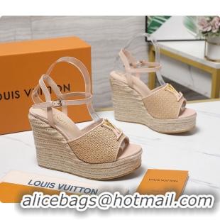 Discount Louis Vuitton LV Mare Wedge Sandal Nude 60701011