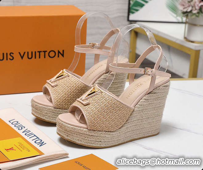 Discount Louis Vuitton LV Mare Wedge Sandal Nude 60701011