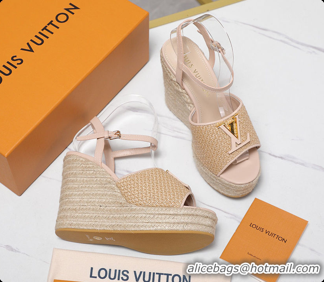 Discount Louis Vuitton LV Mare Wedge Sandal Nude 60701011