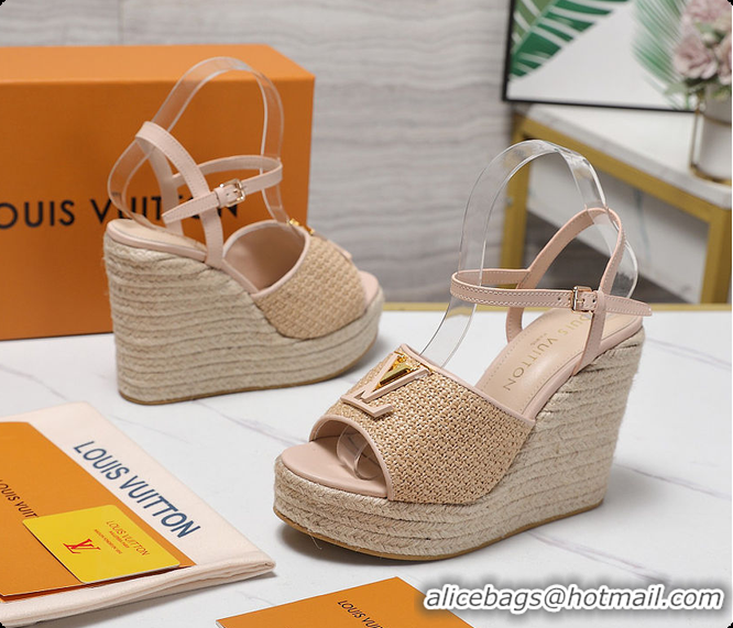 Discount Louis Vuitton LV Mare Wedge Sandal Nude 60701011