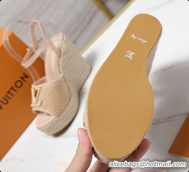 Discount Louis Vuitton LV Mare Wedge Sandal Nude 60701011