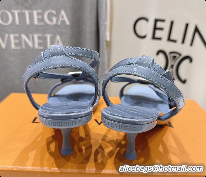 Good Product Louis Vuitton LV Treasure Sandal Bleu Ciel 60701013