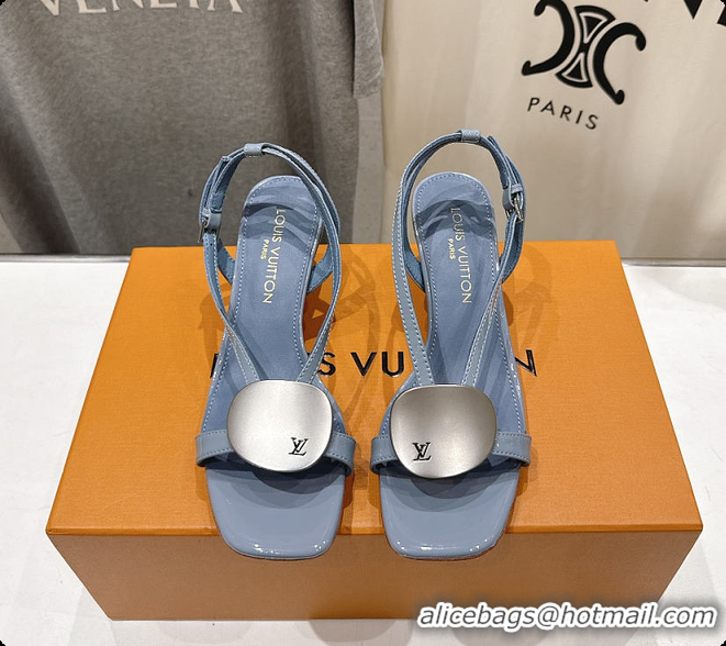 Good Product Louis Vuitton LV Treasure Sandal Bleu Ciel 60701013