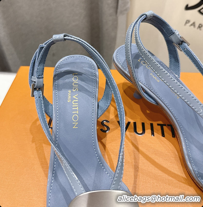 Good Product Louis Vuitton LV Treasure Sandal Bleu Ciel 60701013