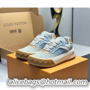 Most Popular Louis Vuitton LV Tilted Sneaker Blue Denim 60701015