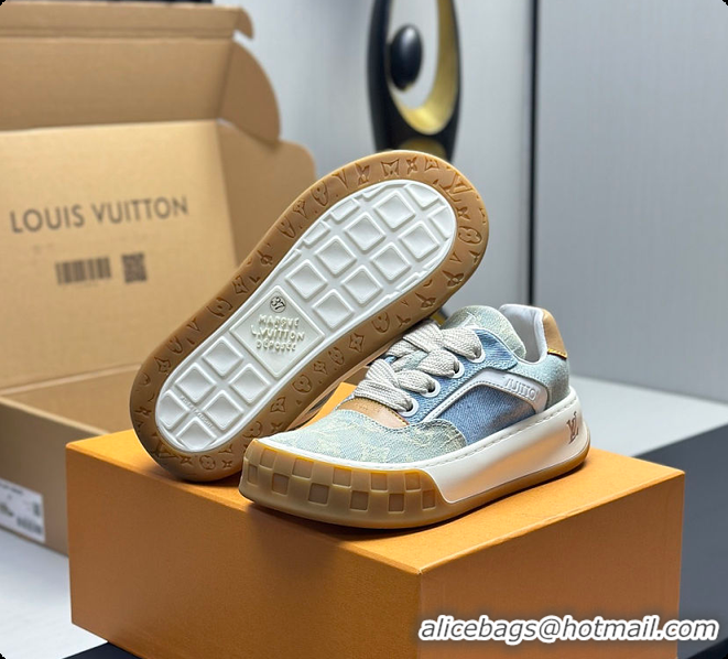 Most Popular Louis Vuitton LV Tilted Sneaker Blue Denim 60701015