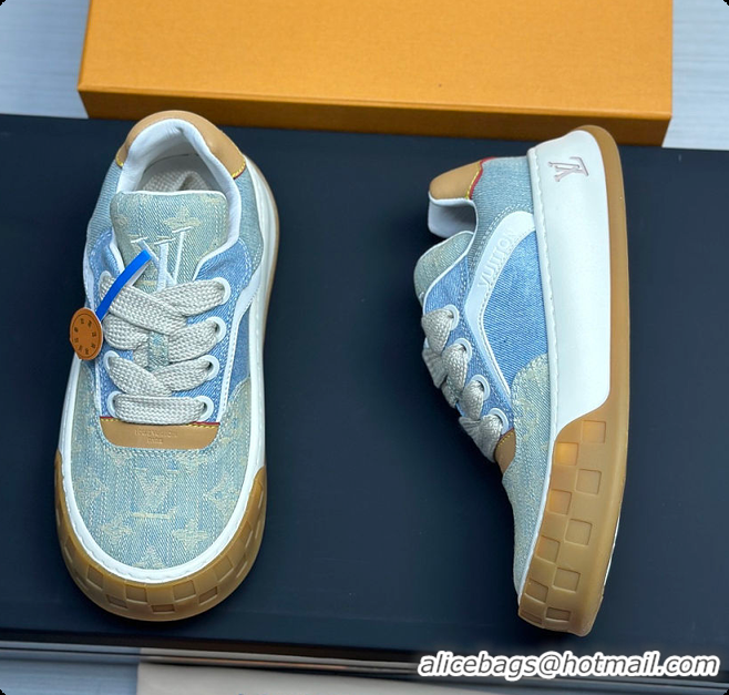 Most Popular Louis Vuitton LV Tilted Sneaker Blue Denim 60701015