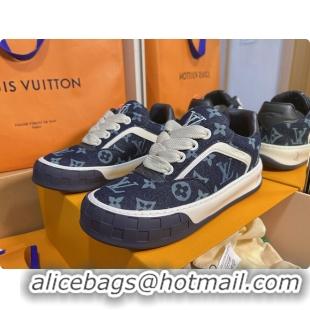 Low Cost Louis Vuitton LV Tilted Sneaker Indigo Blue 60701017