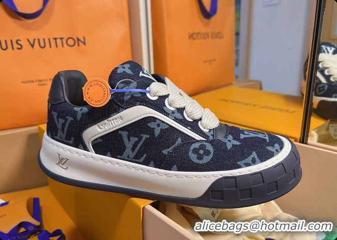 Low Cost Louis Vuitton LV Tilted Sneaker Indigo Blue 60701017