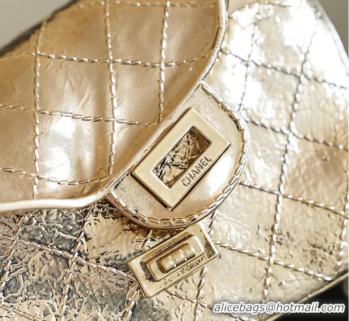 New Cheap Chanel Small 2.55 MINAUDIERE Gold-Tone Metal AS2315 Gold Spring Summer 2026