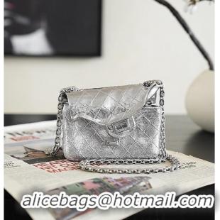 Buy Grade Chanel Small 2.55 MINAUDIERE Silver-Tone Metal AS2315 Silver Spring Summer 2026