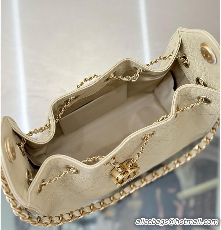 Well Crafted Chanel 25 MINI HANDBAG Grained Calfskin & Gold-Tone Metal AS5631 Beige Spring Summer 2026