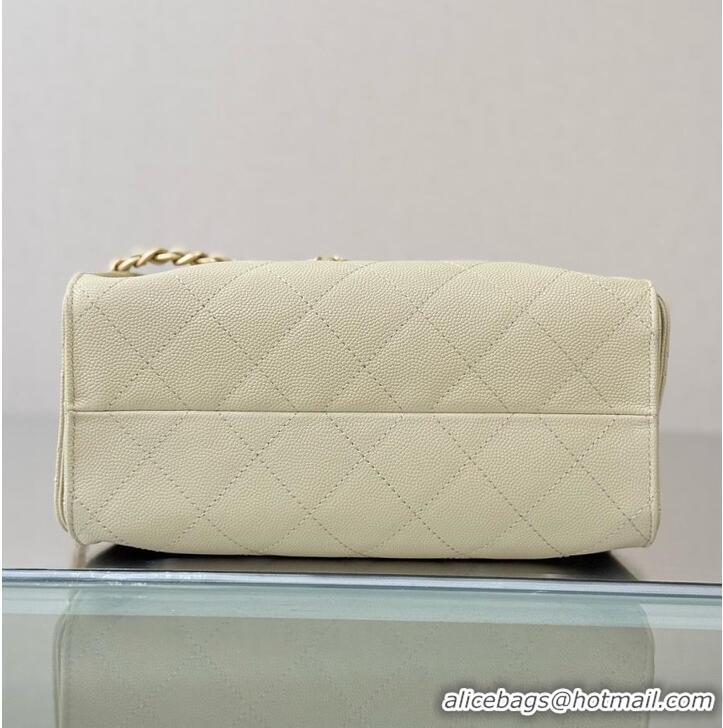 Well Crafted Chanel 25 MINI HANDBAG Grained Calfskin & Gold-Tone Metal AS5631 Beige Spring Summer 2026