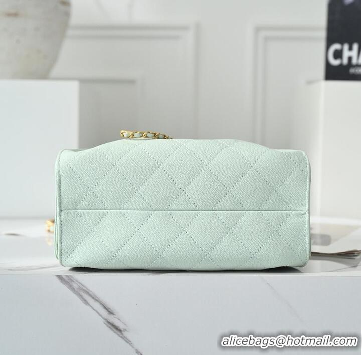 Best Product Chanel 25 MINI HANDBAG Grained Calfskin & Gold-Tone Metal AS5631 Light Green Spring Summer 2026