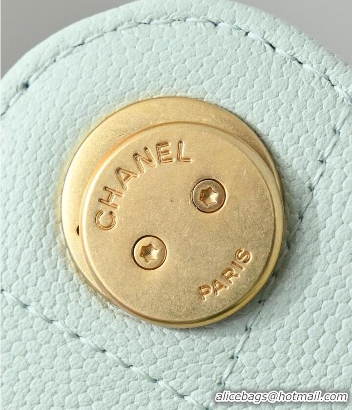 Best Product Chanel 25 MINI HANDBAG Grained Calfskin & Gold-Tone Metal AS5631 Light Green Spring Summer 2026