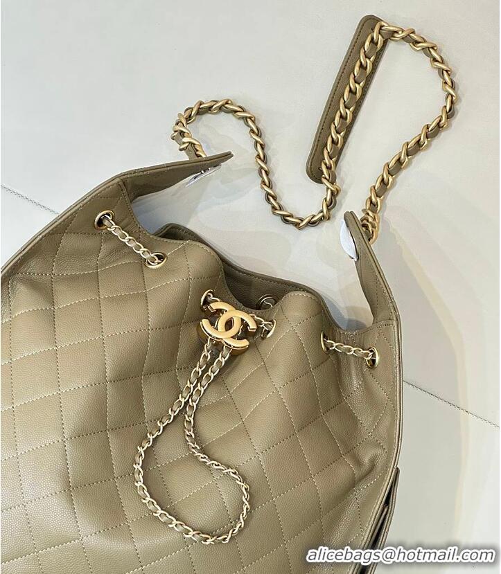 Super Quality Chanel 25 Medium Handbag Grained Calfskin & Gold-Tone Metal AS5311 Dark Khaki 2026