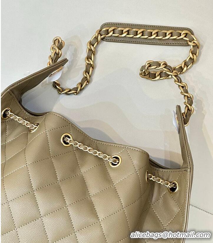 Super Quality Chanel 25 Medium Handbag Grained Calfskin & Gold-Tone Metal AS5311 Dark Khaki 2026