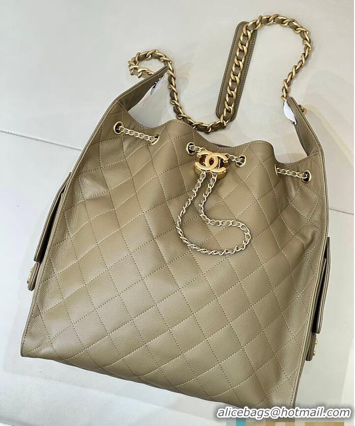 Super Quality Chanel 25 Medium Handbag Grained Calfskin & Gold-Tone Metal AS5311 Dark Khaki 2026