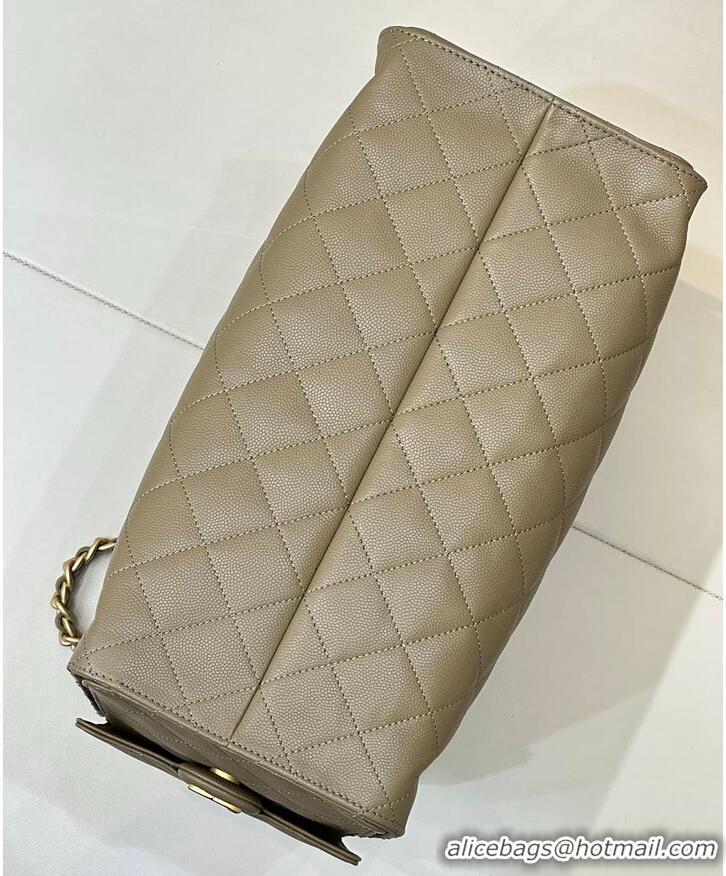 Super Quality Chanel 25 Medium Handbag Grained Calfskin & Gold-Tone Metal AS5311 Dark Khaki 2026