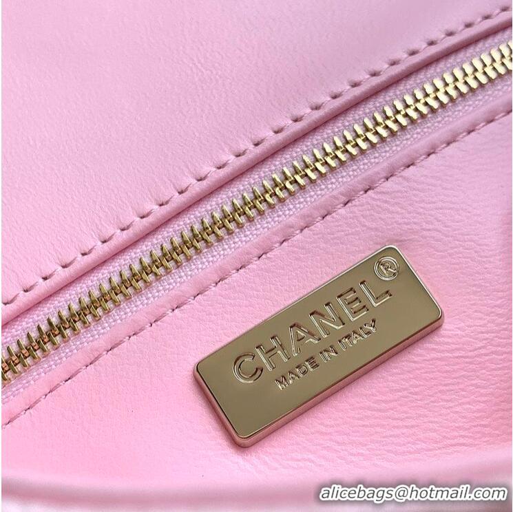Famous Brand Chanel Flap Bag Glass Beads Sequins & Gold Tone Metal AS5312 Pink 2026