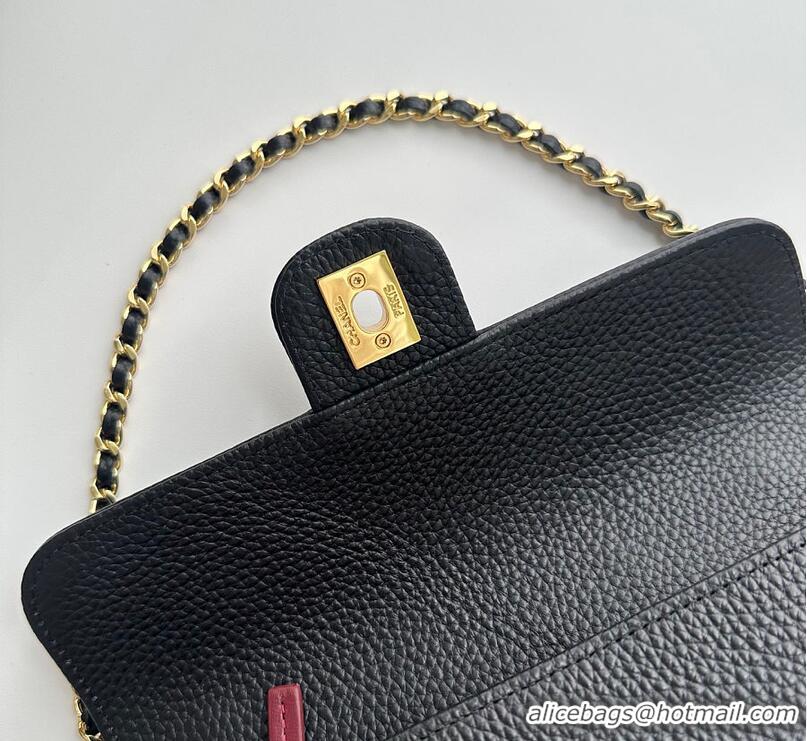 Grade Cheap Chanel Metiers D'Art Flap bag & Gold-Tone Metal AS5313 Black 2026